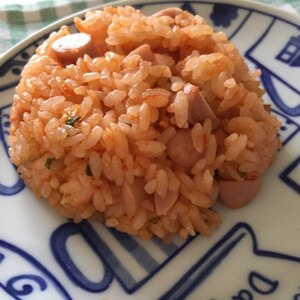 魚肉ソーセージのケチャップライス☆